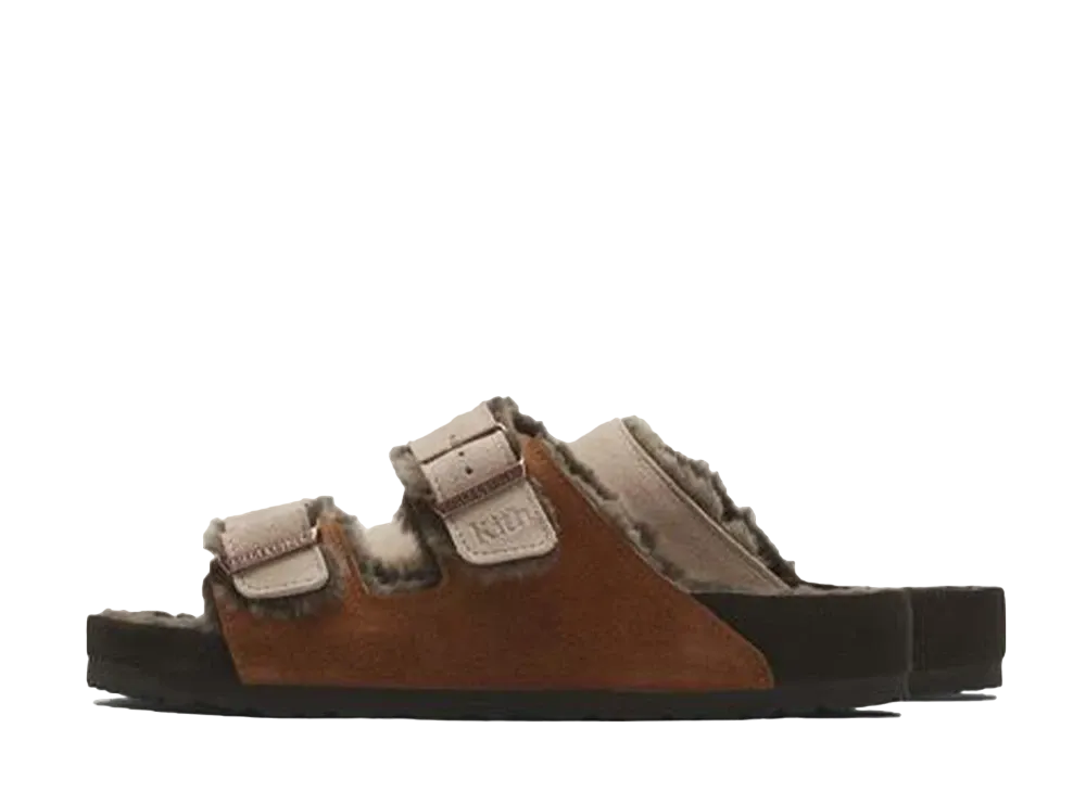 キス × ビルケンシュトック アリゾナ シェアリング "ミンク/ダークブラウン"