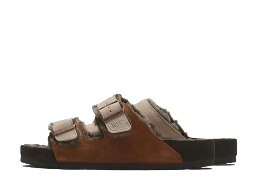 キス × ビルケンシュトック アリゾナ シェアリング "ミンク/ダークブラウン"