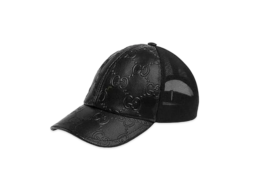 GUCCI GG Embossed Baseball Cap "Black"