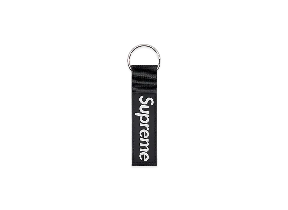Supreme Webbing Keychain "Black" (20FW)