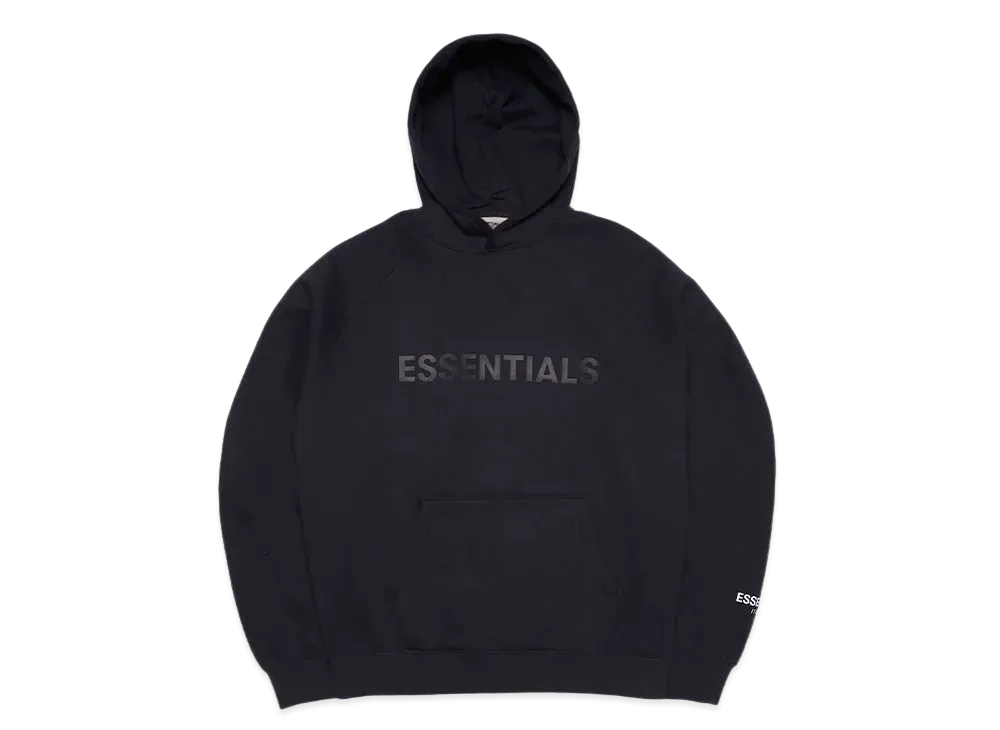 フィアオブゴッド エッセンシャルズ エッセンス 3D シリコン アップリケ プルオーバー フーディー "ダークネイビー"