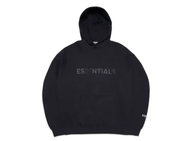 FEAR OF GOD ESSENTIALS / SSENSE 3D Silicon Applique Pullover Hoodie "Dark Navy"