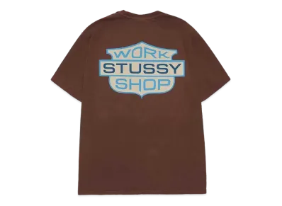 Stussy x OUR LEGACY BADGE PIG. DYED TEE "Mocha"