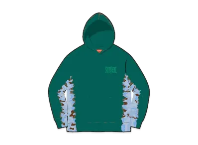Supreme Bleached Hooded Sweatshirt "Dark Green"