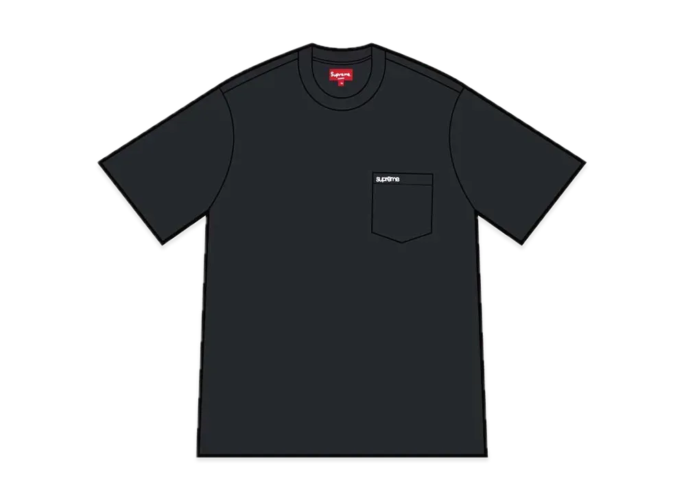 Supreme S/S Pocket Tee "Black"(21FW)