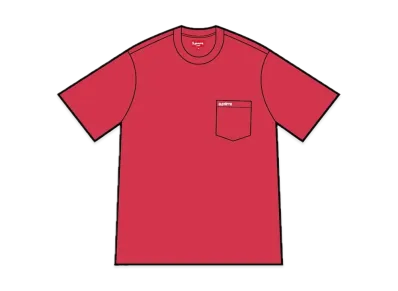 Supreme S/S Pocket Tee "Red"(21FW)