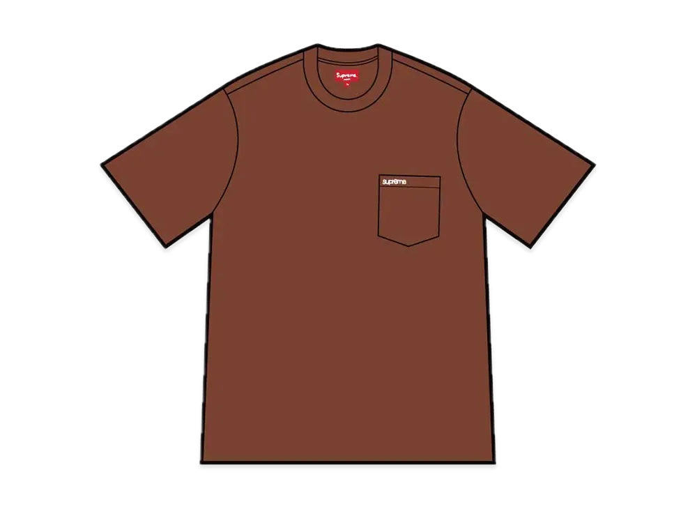 Supreme S/S Pocket Tee "Brown"(21FW)