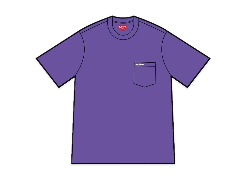 Supreme S/S Pocket Tee "Violet"(21FW)