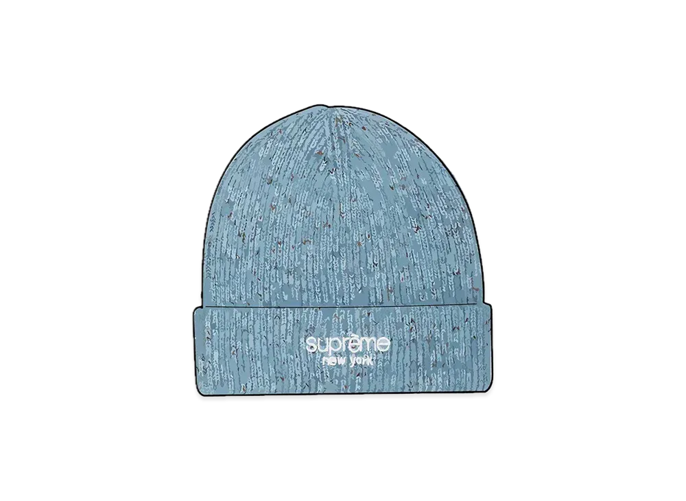 Supreme Rainbow Speckle Beanie "Blue"