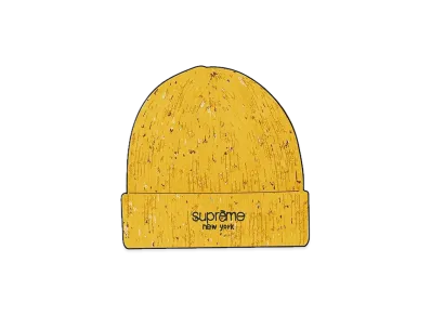 Supreme Rainbow Speckle Beanie "Yellow"