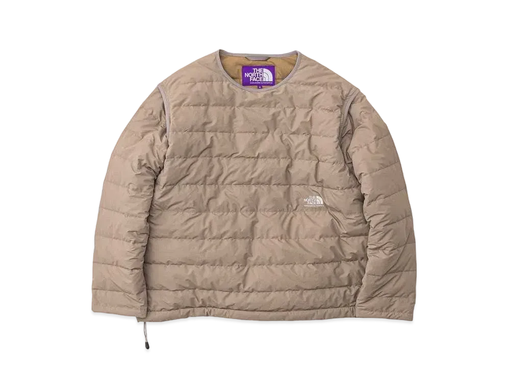 The North Face PURPLE LABEL Crew Neck Down Pullover "Beige"