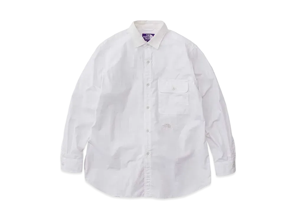 The North Face PURPLE LABEL Regular Collar Wind Shirt "Off White"