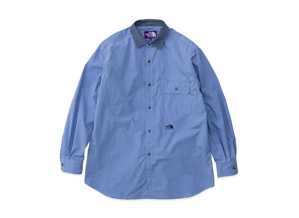 The North Face PURPLE LABEL Regular Collar Wind Shirt "Sax"