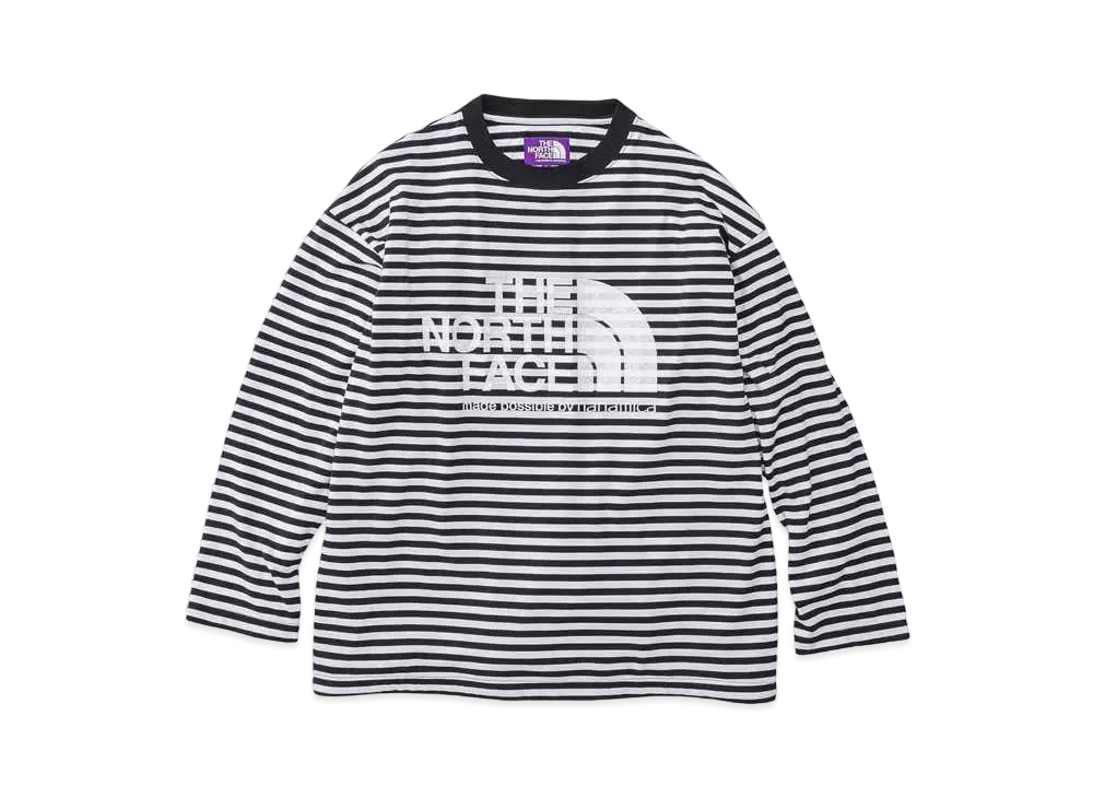 The North Face PURPLE LABEL COOLMAX® St. Jersey Big L/S Tee "Black White"