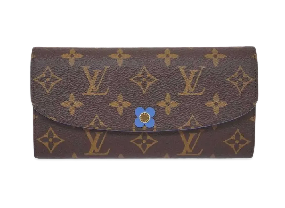 Louis Vuitton Monogram Portefeuille Emilie "Blue"