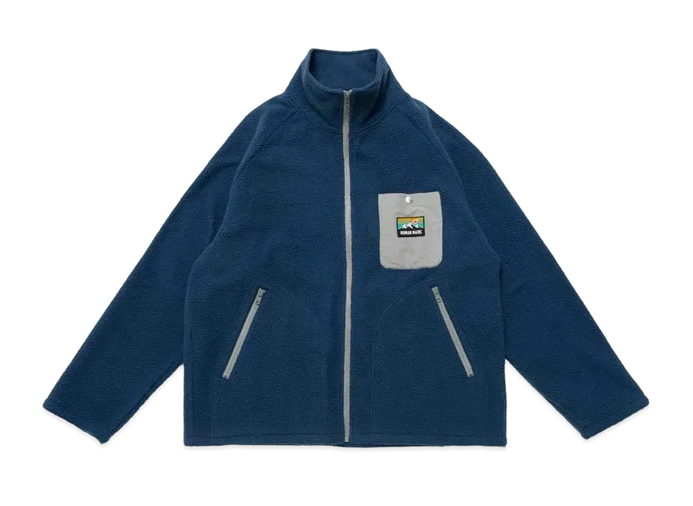 HUMAN MADE OUTDOOR FLEECE JACKET "Navy"