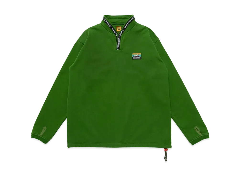 HUMAN MADE OUTDOOR STAND COLLAR SWEATSHIRT "Green"