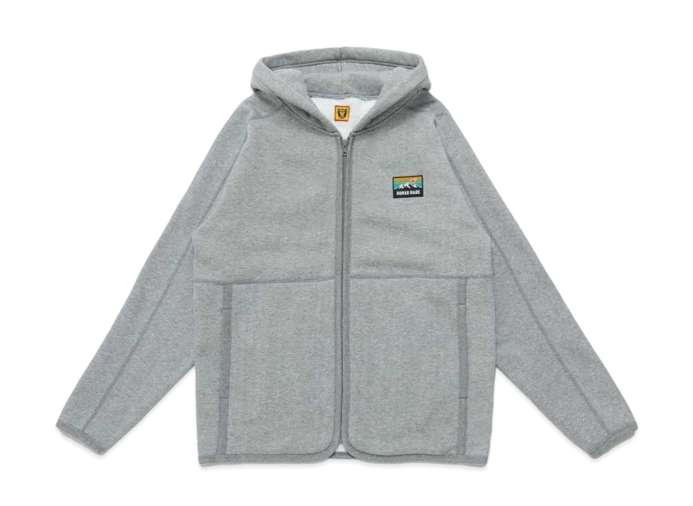 ヒューマン メイド アウトドア スウェット フリース フーディー "グレー"