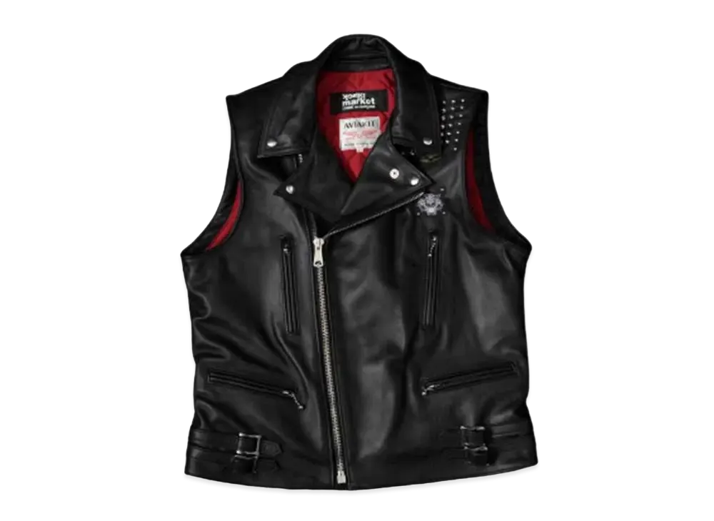 COMME des GARCONS BLACKMARKET WOLF'S HEAD VEST #1 "Black"