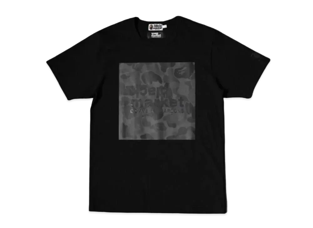 COMME des GARCONS BLACKMARKET A BATHING APE T-SHIRT "Black"