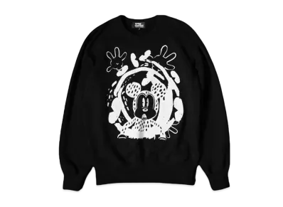 COMME des GARCONS BLACKMARKET DISNEY MICKEY SWEATSHIRT "Black"