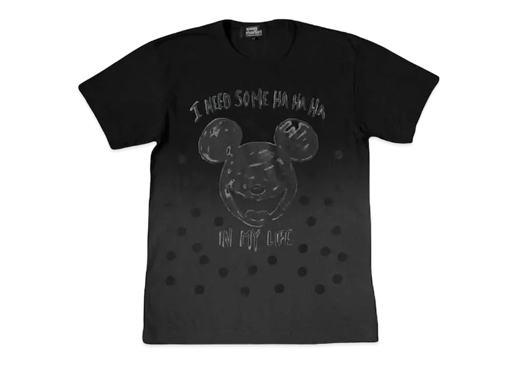 COMME des GARCONS BLACKMARKET DISNEY MICKEY T-SHIRT #1 "Black"