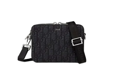 Dior Pouch With Shoulder Strap Dior Oblique Jacquard "Black"