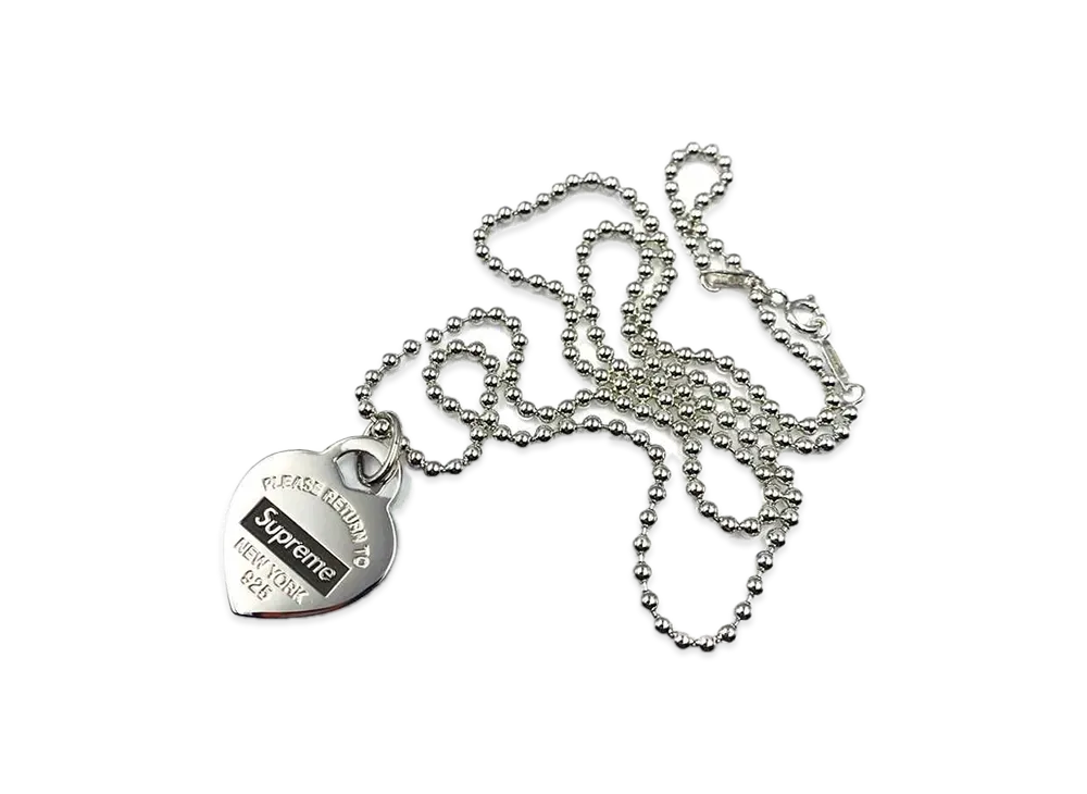 Supreme / Tiffany & Co. Return to Tiffany Heart Tag Pendant "Silver"