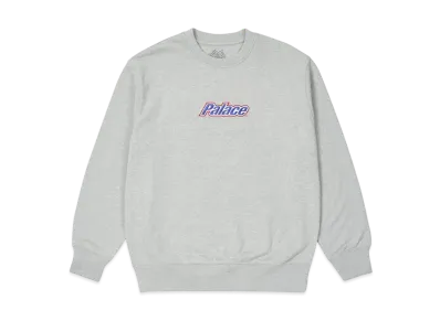 PALACE CURRENT CREW "Light Grey Marl"