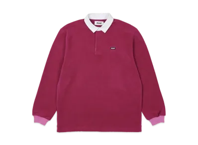 PALACE FLEECE RUGBY "Crimson Pink"