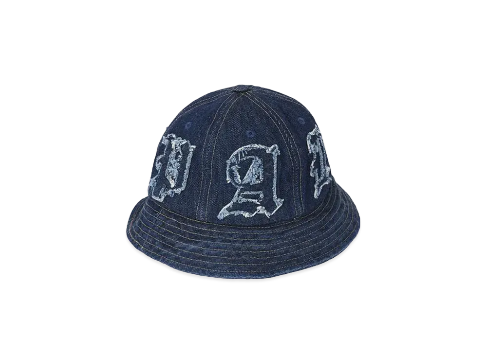 PALACE LIQUE DENIM BUCKET HAT "Mid Stone Wash"