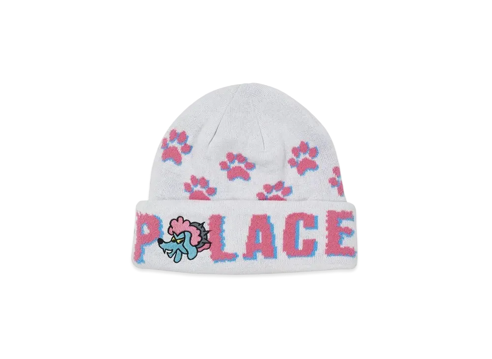 PALACE POODLE BEANIE "White"