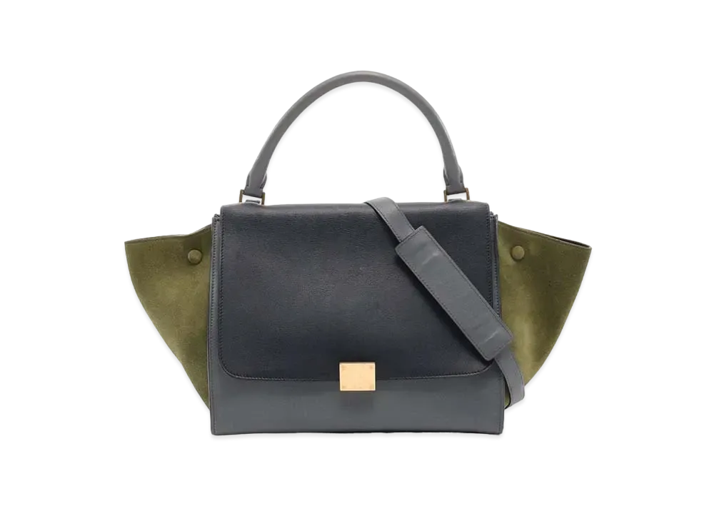 CELINE Trapeze Medium "Navy/Shadow Blue/Khaki"