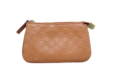 GUCCI Micro GG Cima Coin Case "Brown"