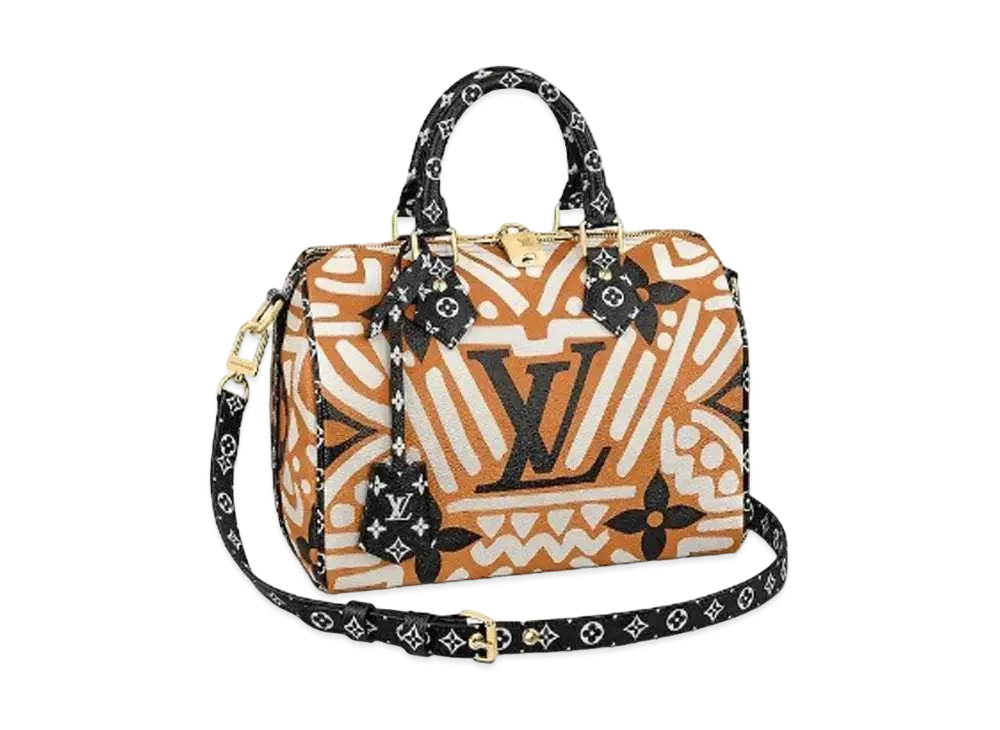 Louis Vuitton Crafty Speedy Bandouliere 25 "Creme Caramel"