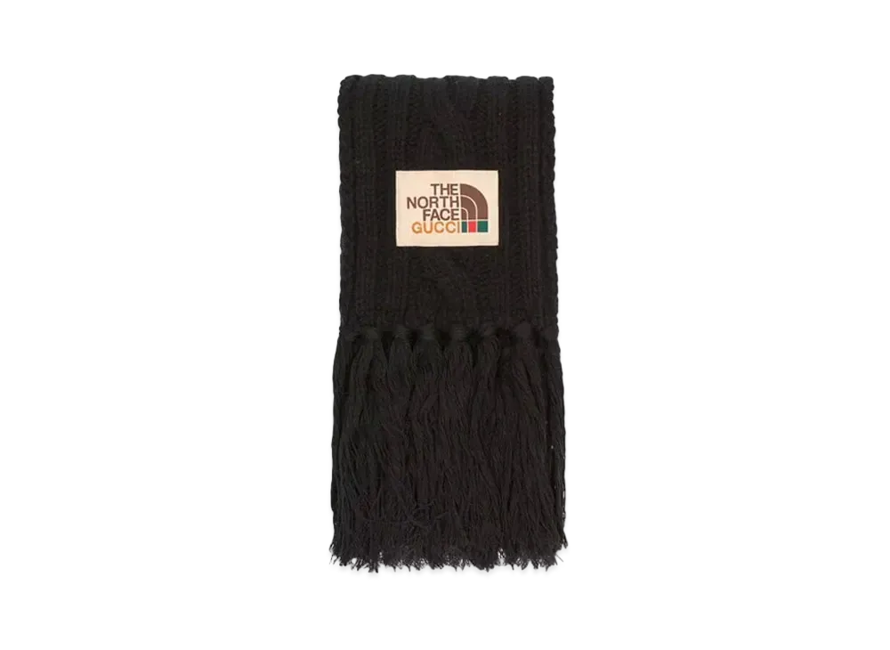 GUCCI x The North Face Wool Scarf "Black"