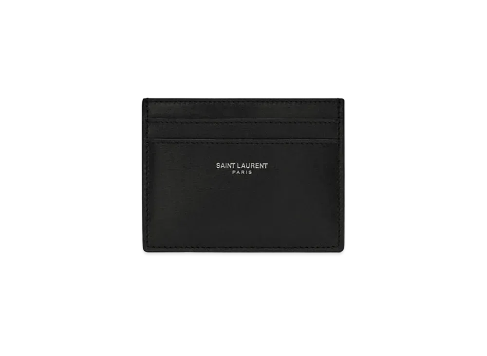 Saint Laurent Card Case IN Smooth Leather "Black"