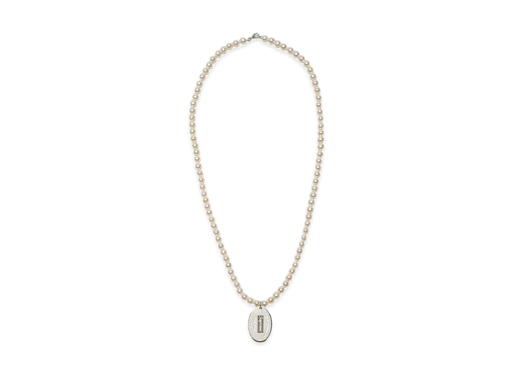 Supreme / Tiffany & Co. Return to Tiffany Oval Tag Pearl Necklace "Pearl"