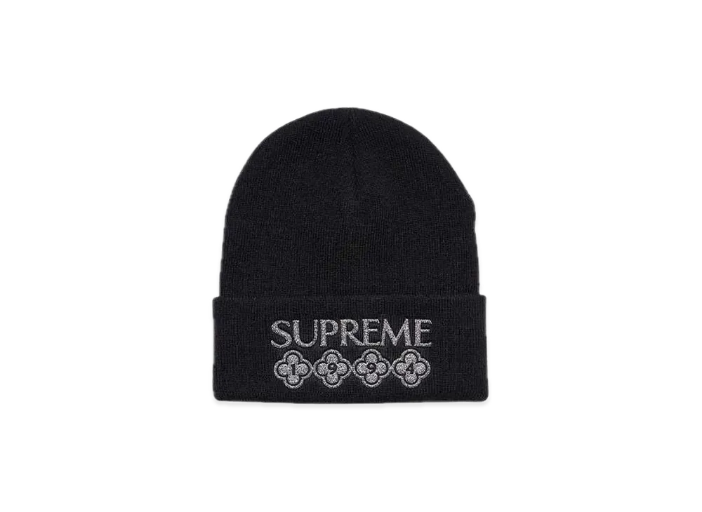 Supreme Glitter Beanie "Black"