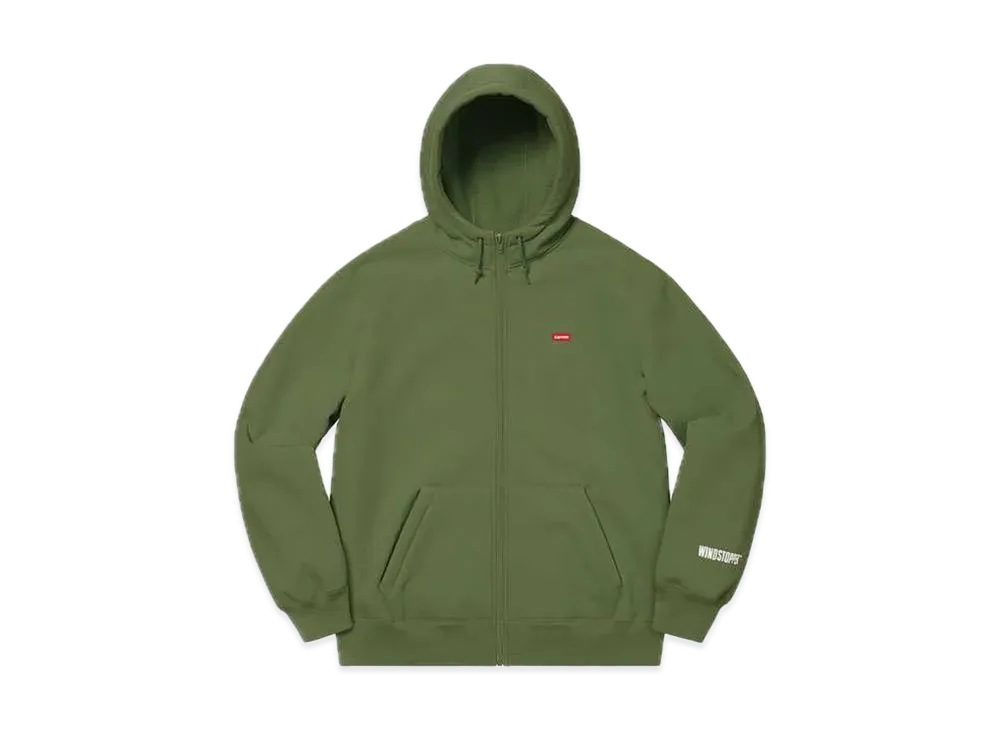 シュプリーム ウィンドストッパー ジップアップ フーデッド スウェットシャツ "オリーブ"