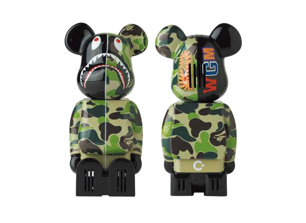 Bearbrick cleverin ABC CAMO SHARK