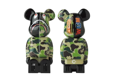 Bearbrick cleverin ABC CAMO SHARK