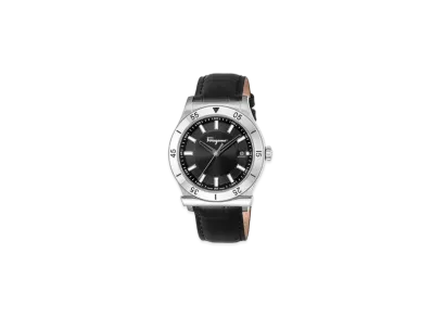 Salvatore Ferragamo Leather Watch "Black"