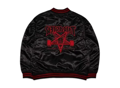 Supreme / Thrasher® Satin Varsity Jacket "Black"