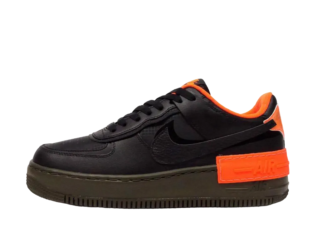 Nike Women's Air Force 1 Low Shadow "Black Hyper Crimson Cargo Khaki"