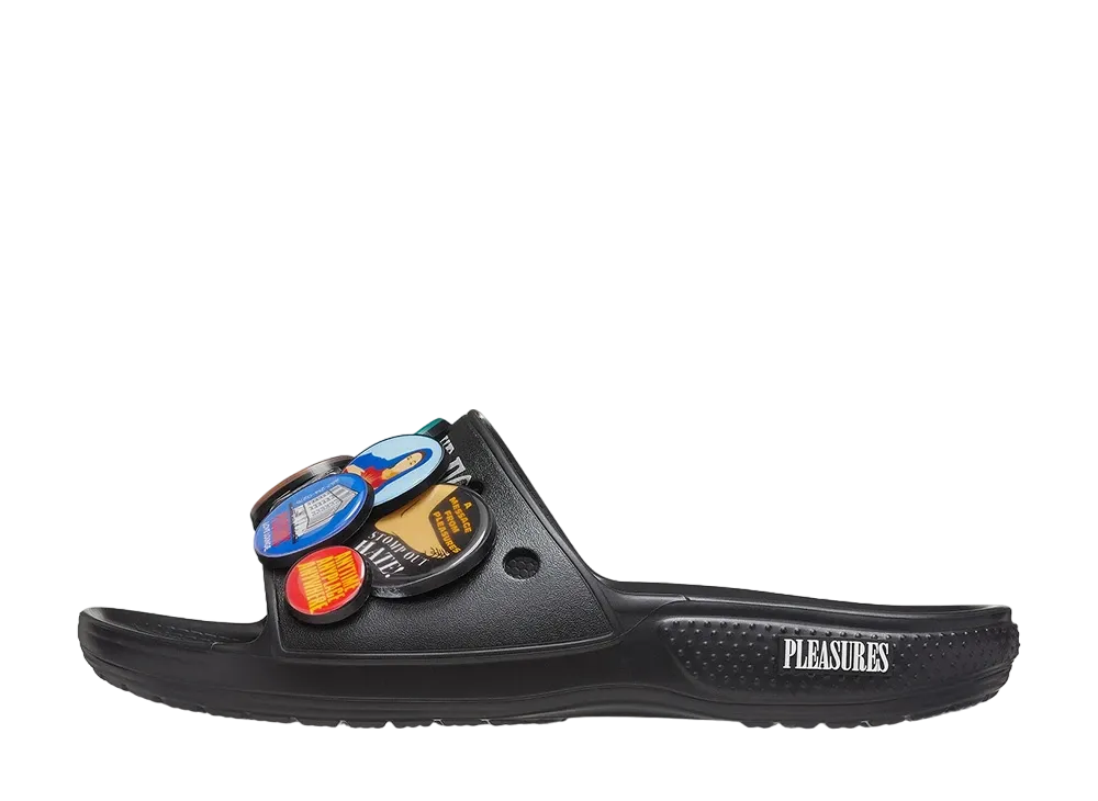 Pleasures × Crocs Slide "Black"