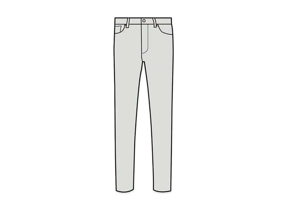 Dior x Sacai Slim Fit Jeans (New Regular) Cotton Denim "White"