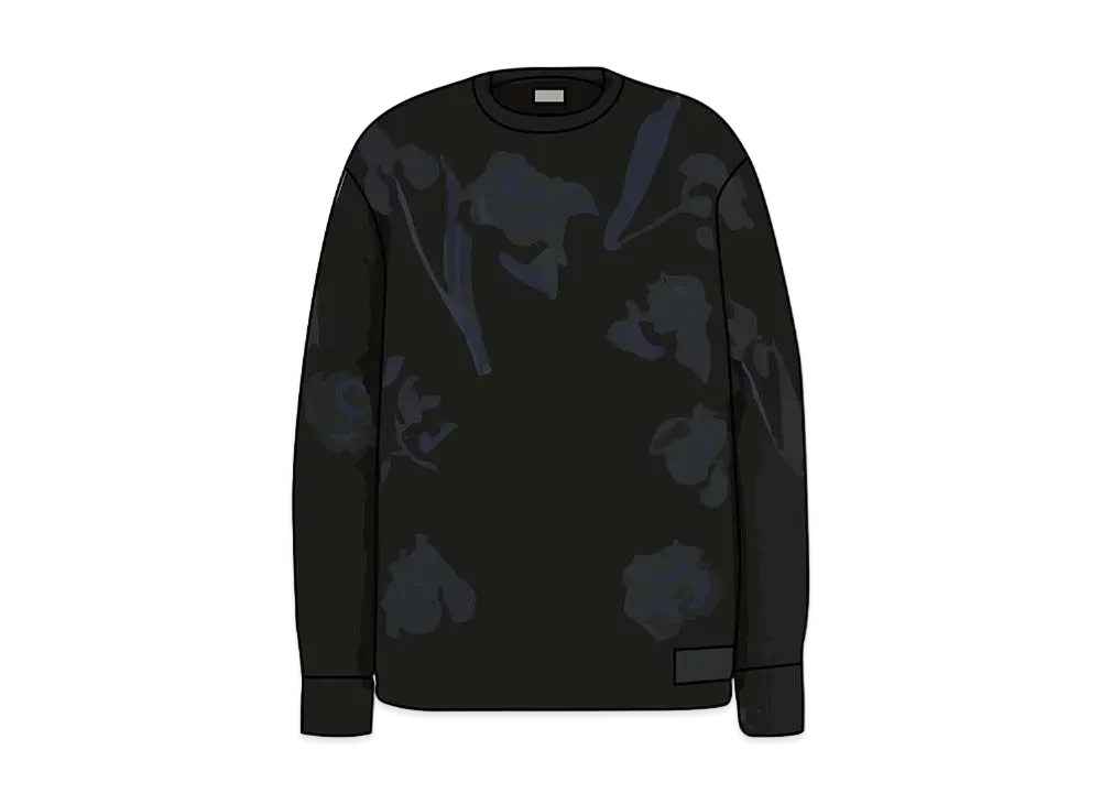 Dior x Sacai Over Size Sweater Wool & Cashmere Knit "Black"