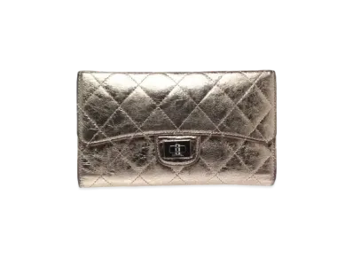 CHANEL 2.55 Matelasse Wallet "Gold"