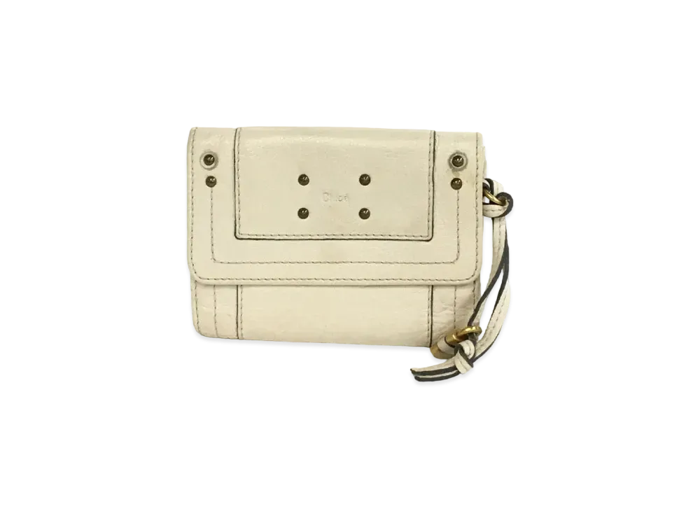 Chloe Fold Wallet "White"